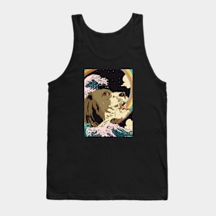 SHIH TZU DOG GREAT WAVE RAINBOW SHIRT Tank Top